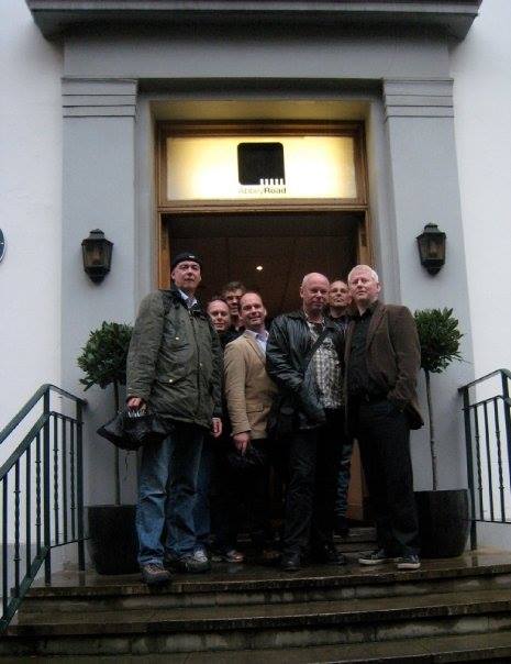 Why Not på trappen til Abbey Road Studio. Og lenger kom vi ikke...
